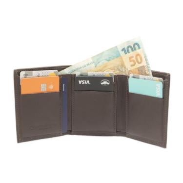 Imagem de Carteira Masculina Slim Em Couro Legitimo Porta Documento - Use Young,