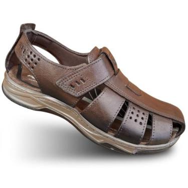 Imagem de Sandália em Couro Masculina Pegada 132255 Papete Para Homem, 132255, 0