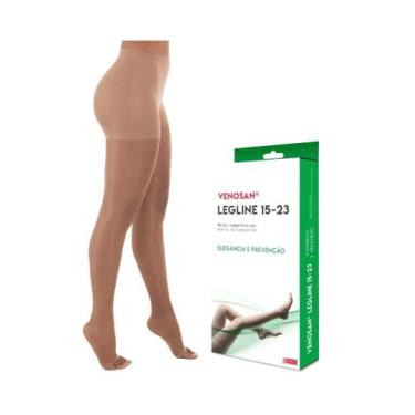 Imagem de Meia AT Legline 15-23mmHg Pé Aberto Sahara - Venosan, G