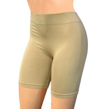 Imagem de Short Lingerie Anagua Longa Segunda Pele Confortável Sexy Sem Costura 
