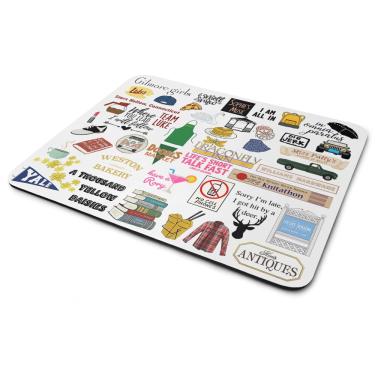 Imagem de Mouse Pad Geek Icons Moments White - Gilmore Girls
