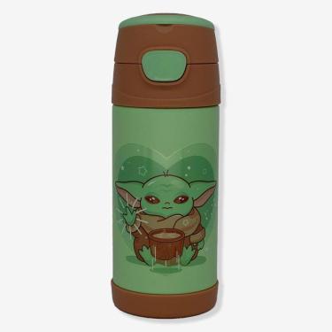Imagem de Garrafa Térmica Infantil Top Handle Baby Yoda Star Wars