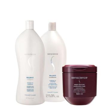 Imagem de Kit Senscience Balance Inner Restore Salon Total (3 produtos)