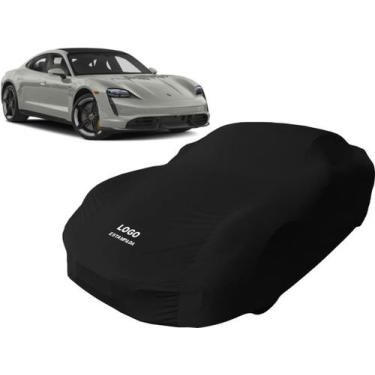 Imagem de Capa De Tecido Para Carro Porsche Taycan 4s - Mz, Preta