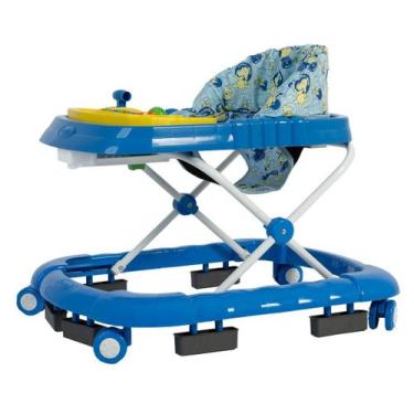 Imagem de Andador musical superluxo infantil azul jumbobaby