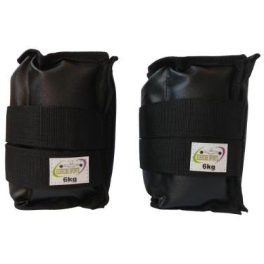 Imagem de Caneleira / Tornozeleira Profissional 6 KG Preto - Exercise Sports