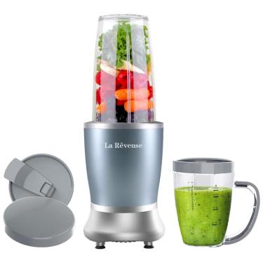 Imagem de Liquidificador Portátil com Trava de Segurança, sem BPA e Caneca de 295mL, 250W, La Reveuse, Azul Perola