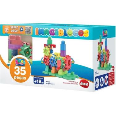 Imagem de Brinquedo para montar imagi blocos ii 35pecas dismat