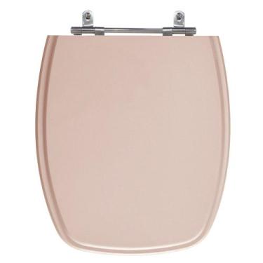Imagem de Assento Laqueado Stylus Rosa Coral Tampa para Vaso Celite em MDF - LOJ