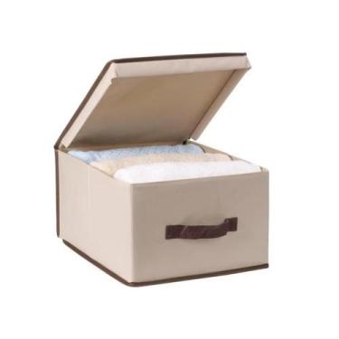 Imagem de Caixa organizadora dobravel guarda roupa porta lençol desmontável empi