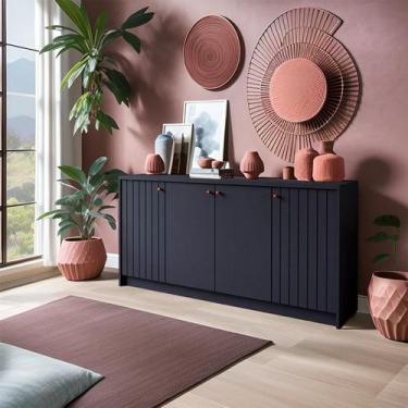 Imagem de Buffet Anya 4 PT Chumbo - Mobly