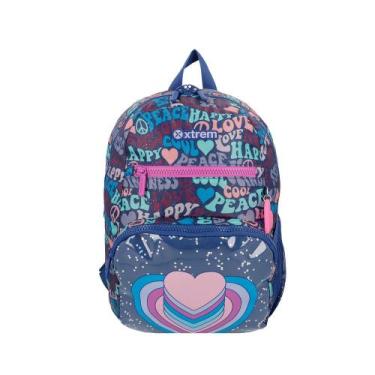 Imagem de Mochila infantil Bolt Coração Azul - Xtrem
