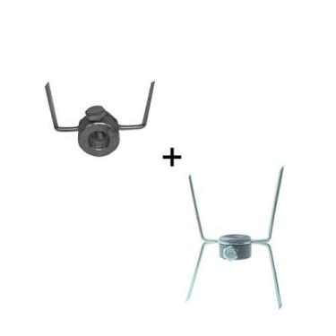 Imagem de Kit 20 Gancho Duplo + 20 Gancho Simples Espeto Frangueira - Maqenge