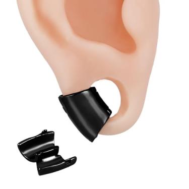 Imagem de Atomhole Kit de alongamento de orelha de vidro, 3 pares/6 peças 16G-12G alargador de orelha curto afunilado túneis sólidos conjunto de joias, 16mm(5/8"), Aço inoxidável, Sem Pedra Preciosa