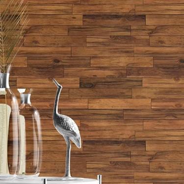 Imagem de Papel de Parede Lavável Adesivo Premium Texturizado Madeira Rústica - 3m x 40cm - Decoração para Sala, Quarto, Escritório (2)