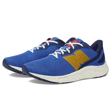 Imagem de New Balance Fresh Foam Arishi V4 Tênis de corrida masculino, Azul marinho/calêndula quente, 41