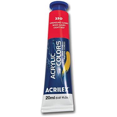 Imagem de Tinta Acrílica Acrilex 20 ml Avulso Vermelho Claro 350