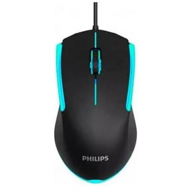 Imagem de Mouse USB Gamer Philips 1200DPI 3 Botoes Preto