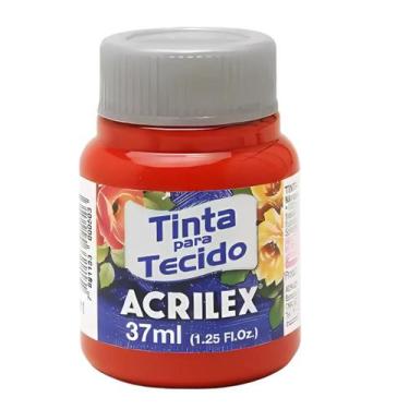Imagem de Tinta Para Tecido Acrilex Fosca 37ml Escolha a Cor, 507 - VERMELHO FOG