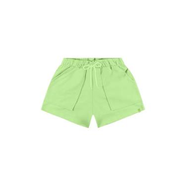 Imagem de Short Juvenil para Menina Gloss, Verde, 12