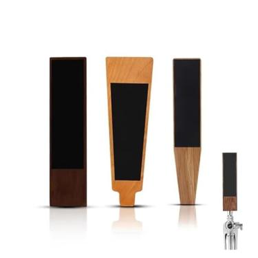 Imagem de Fabricação caseira de cerveja Wooden Chalkboard Beer Tap Handle Mini kegerator Tap Handles Writable Chalkboard Handle Gift For Beer Loves And Homebrewers Acessórios para vinho(D)