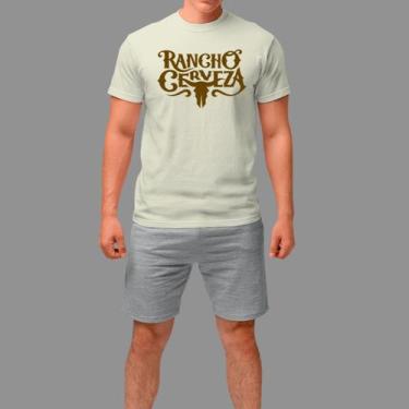 Imagem de Camisetas Básica Masculina Moda Country Manga Curta Gola Redonda - Rod