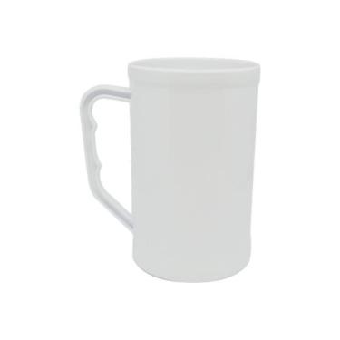 Imagem de Caneca Chopp Acrílica 500ml - SuperCopos, Branco