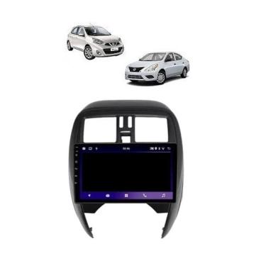 Imagem de Kit Multimidia March SI 1.6 Rio Versa 1.6 2015 / 2019 Carplay AndroidAuto 9 Pol - Roadstar 908BR