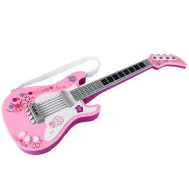 Imagem de Multifuncional Crianças Baixo, Crianças Guitarra Elétrica Instrumento Musical Brinquedo 2 Ans Bilhar & Piscina Guitarra Crianças Luz (#03)