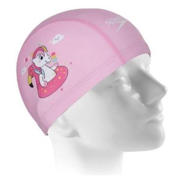 Imagem de Touca Speedo Para Natação Infantil Fun Cap, Rosa unicórnio