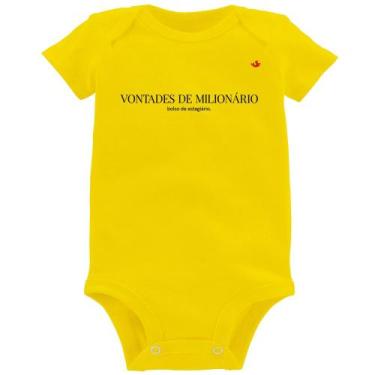 Imagem de Body Bebê Vontades de milionário, bolso de estagiário - Foca na Moda, 