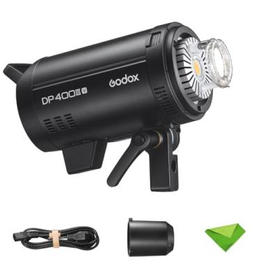 Imagem de Godox DP400III 400Ws Flash Strobe Luz de Estúdio GN87 0.1-1S Tempo de Reciclagem, Sistema 2.4G X CCT 5600±200K Montagem Bowens Monolight para Fotografia de Retrato de Estúdio (DP400III-V)
