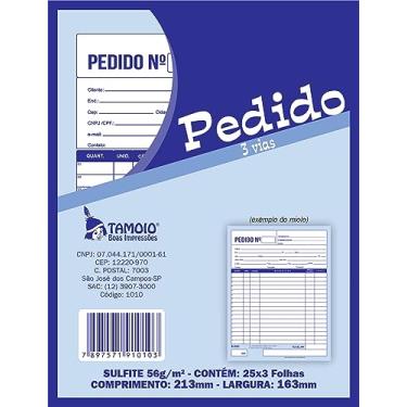 Imagem de Pedido 1/18 Medio 1via 50 Folhas - Pacote C/5 Blocos