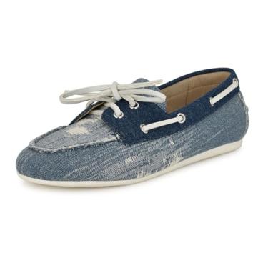 Imagem de Nine West Iate feminino, Jeans azul multi 420, 41