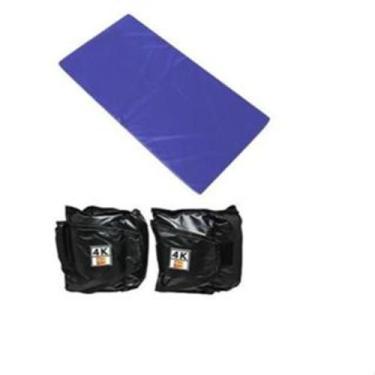 Imagem de Kit  PAR Caneleira 5kg + Colchonete 90x40cm SC - flexmouve