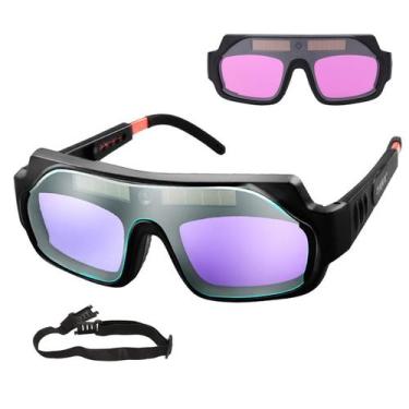 Imagem de Oculos de Solda Solar EPI scurecimento Automatico UV Anti Reflexo Hast