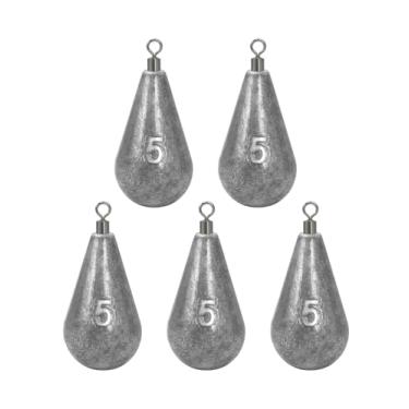 Imagem de BLUEWING Fundição Sinos Giratórios Pesos de Pesca Drop Shot Dipsey Chumbo Água Salgada, 142 g - 5 peças