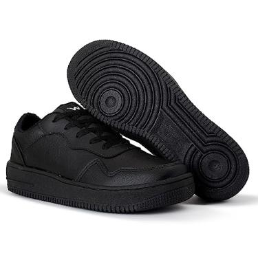 Imagem de Tenis Esportivo Masculino Feminino Esportwear Wayke Force Escolar e Dia a Dia (Preto, BR, Adulto, Numérico, 36)