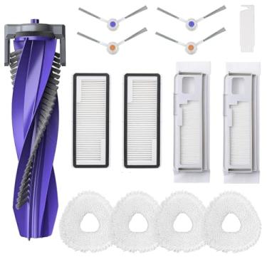 Imagem de LUZMQ Acessórios Peça de Reposição para Aspirador de Pó Robô Narwal Freo X Ultra, 1 Escova Principal, 2 Filtros Hepa, 2 Sacos de Pó, 4 Esfregões, 4 Escovas Laterais, 1 Escova de Limpeza