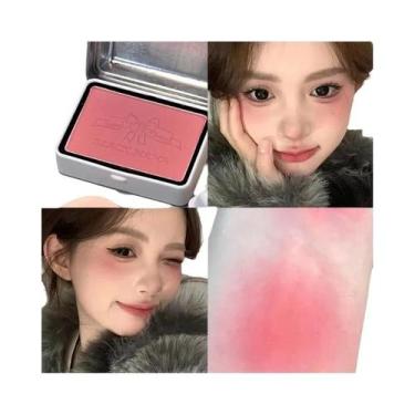 Imagem de Blush Rosa Estilo Coreano Francês Querido Névoa Macia Baixa Saturação 