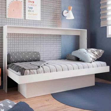 Imagem de Cama Solteiro Articulada Horizontal 194cm Estante 4 Nichos - Art In Q,