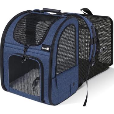 Imagem de Mochila Pet Carrier Pecute expansível para pequenos animais de estimaç