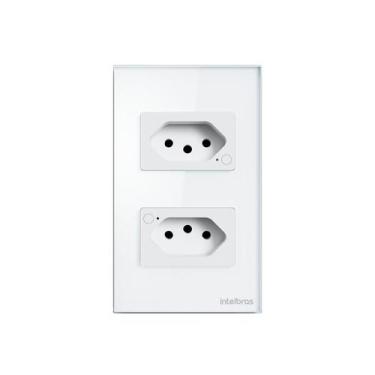 Imagem de Tomada Dupla 10A Inteligente WI-FI ETS 1002 Branco 4850064 - Intelbras
