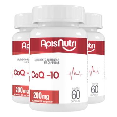 Imagem de Kit 3 Coenzima Q10 Apisnutri 60 Cápsulas