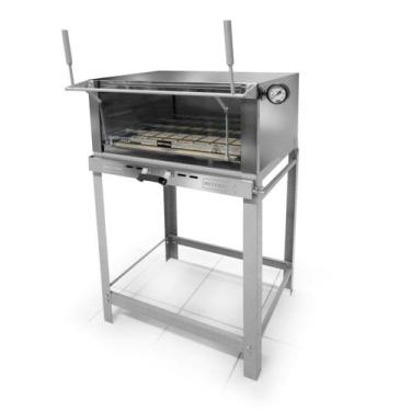 Imagem de Forno Lastro Guilhotina Metvisa 70cm a Gas em Inox Flgg70