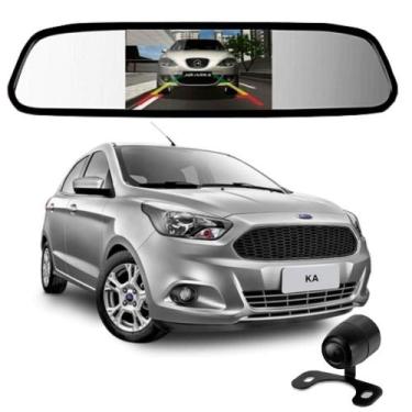 Imagem de Camera De Re Espelho Retrovisor Com Tela Ford Ka - Importado