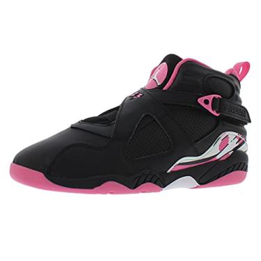 Imagem de Tênis infantil Jordan Nike 8 Retro Pinksicle (PS) 580529-006, Preto/rosa/branco., 1.5 Little Kid