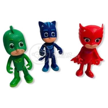 Imagem de Kit 3 Bonecos Brinquedos Pjmasks Grandes 14Cm