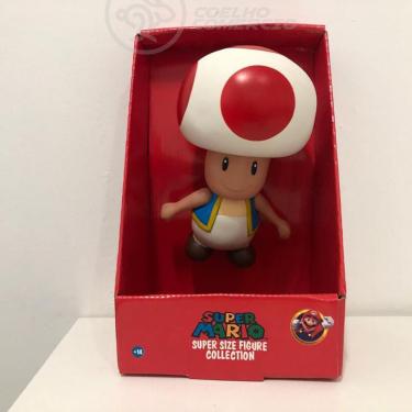 Imagem de Boneco Action Figure Cogumelo Toad Super Size 20Cm Mario