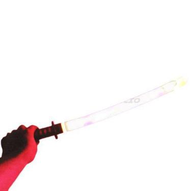 Imagem de Espada Ninja Katana Samurai C/ Som E Luz À Pilha Preto